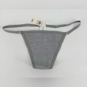 Aerie Light Gray Thong panties